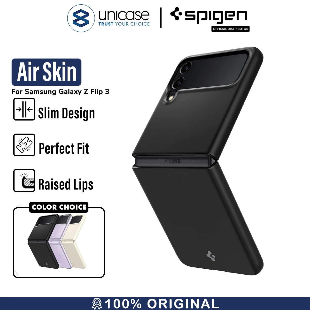 Case Samsung Galaxy Z Flip 3 Spigen Air Skin Ultra Slim Casing