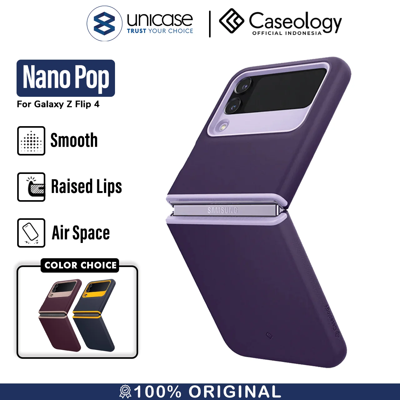 Case Samsung Galaxy Z Flip 4 5G Caseology Nano Pop Hybrid Slim Casing