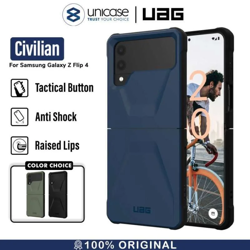Case Samsung Galaxy Z Flip 4 5G UAG Civilian Slim Hybrid Armor Casing