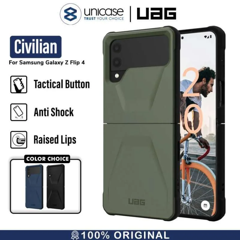 Case Samsung Galaxy Z Flip 4 5G UAG Civilian Slim Hybrid Armor Casing