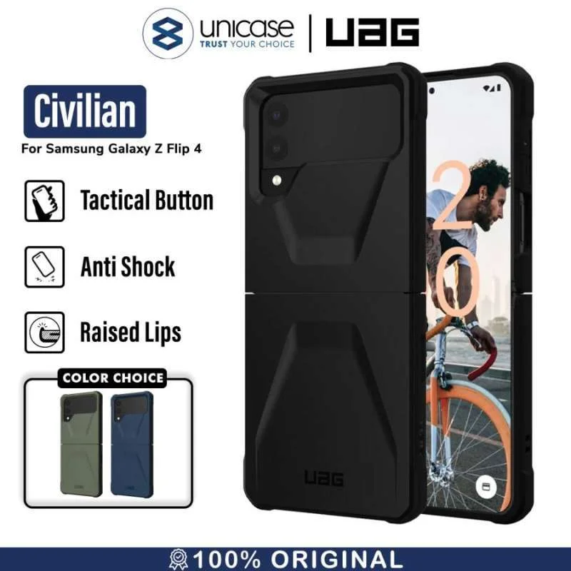 Case Samsung Galaxy Z Flip 4 5G UAG Civilian Slim Hybrid Armor Casing