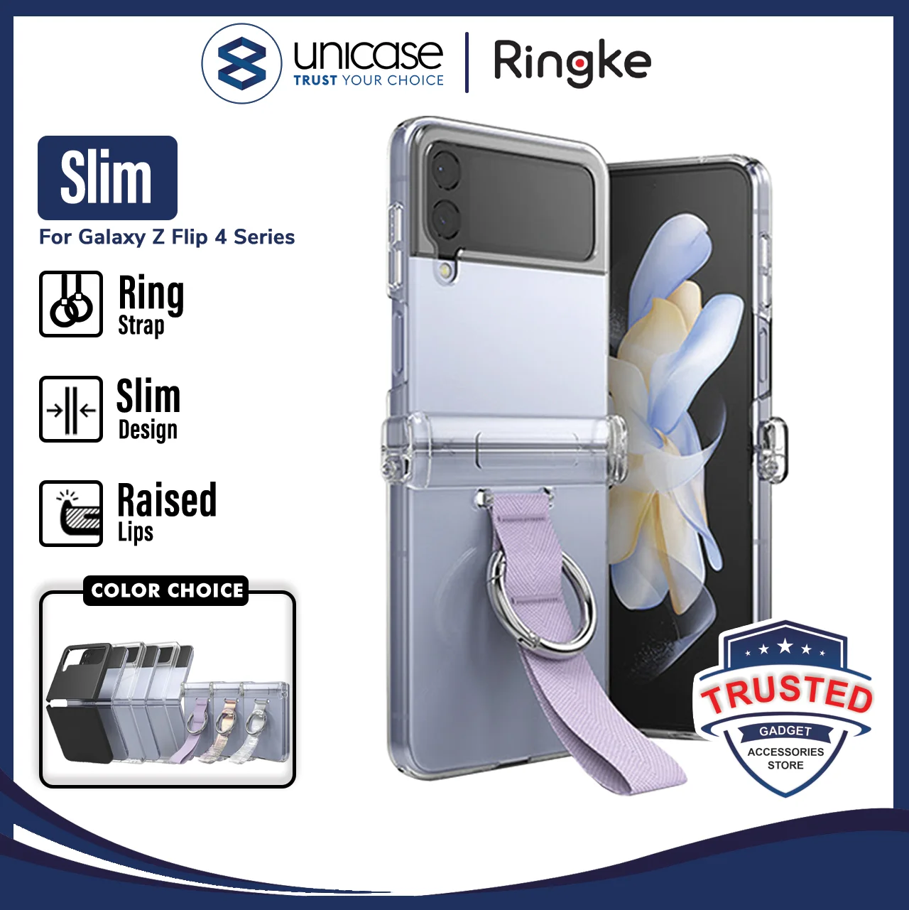 Case Samsung Galaxy Z Flip 4 Ringke Slim Hardcase Thin Clear Casing