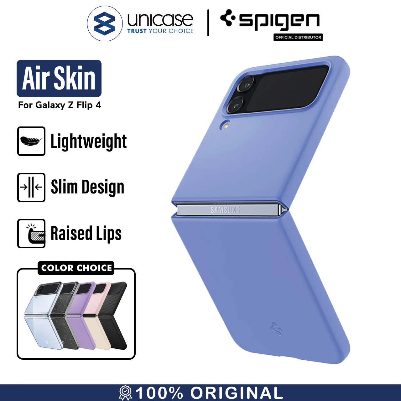 Case Samsung Galaxy Z Flip 4 Spigen Air Skin Hardcase Slim Thin Casing