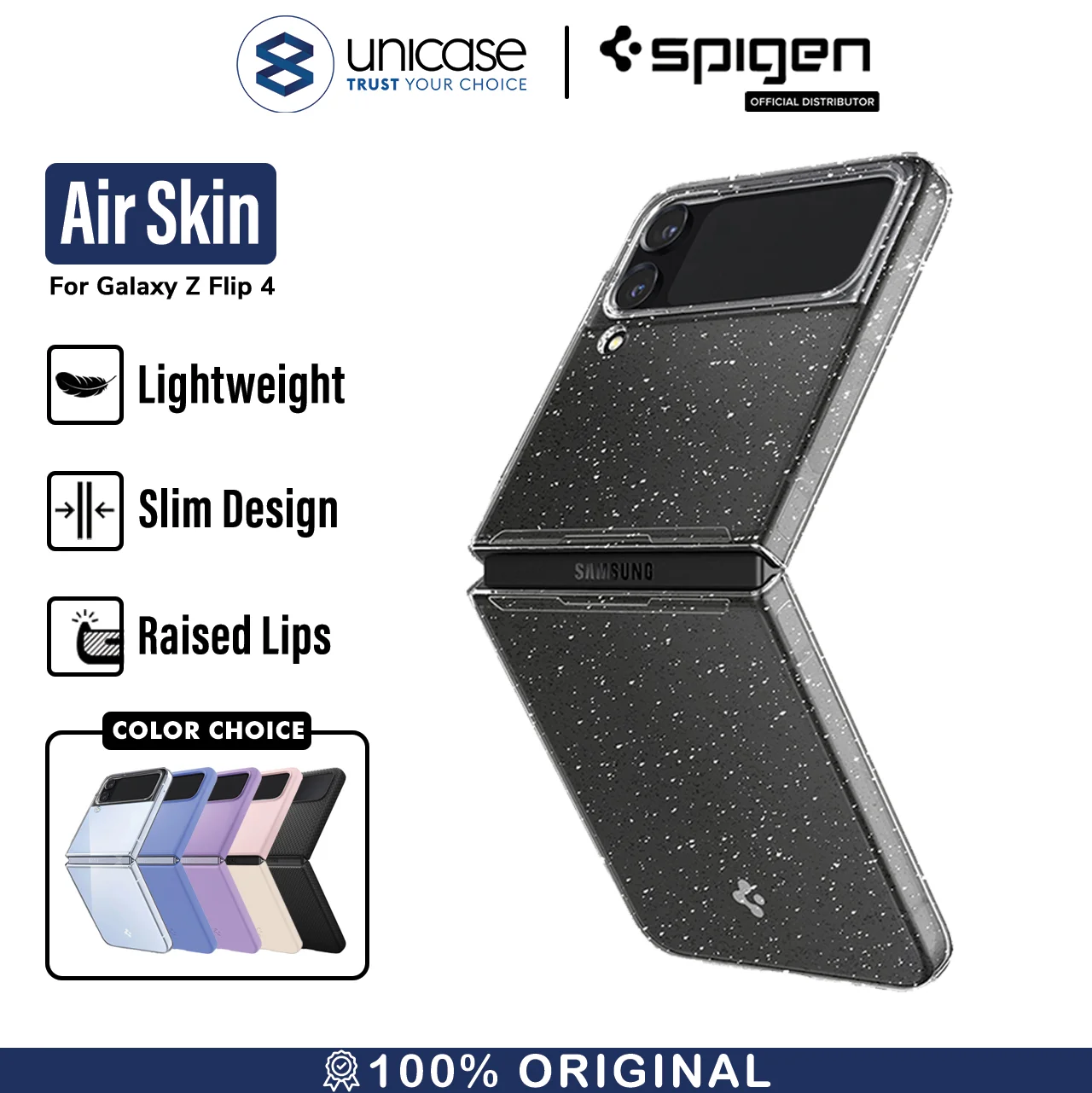 Case Samsung Galaxy Z Flip 4 Spigen Air Skin Hardcase Slim Thin Casing