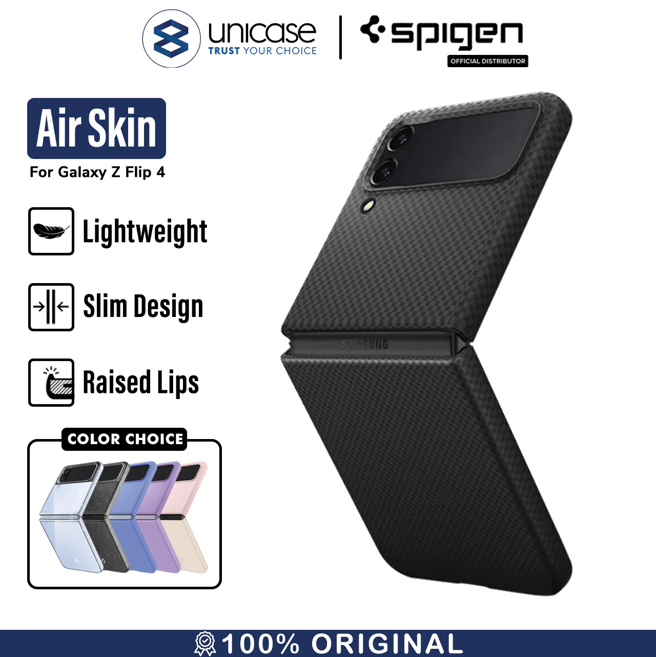 Case Samsung Galaxy Z Flip 4 Spigen Air Skin Hardcase Slim Thin Casing