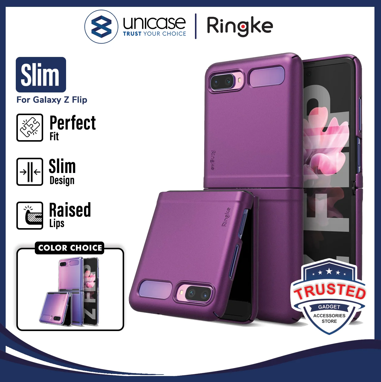 Case Samsung Galaxy Z Flip RINGKE Slim Hardcase Casing