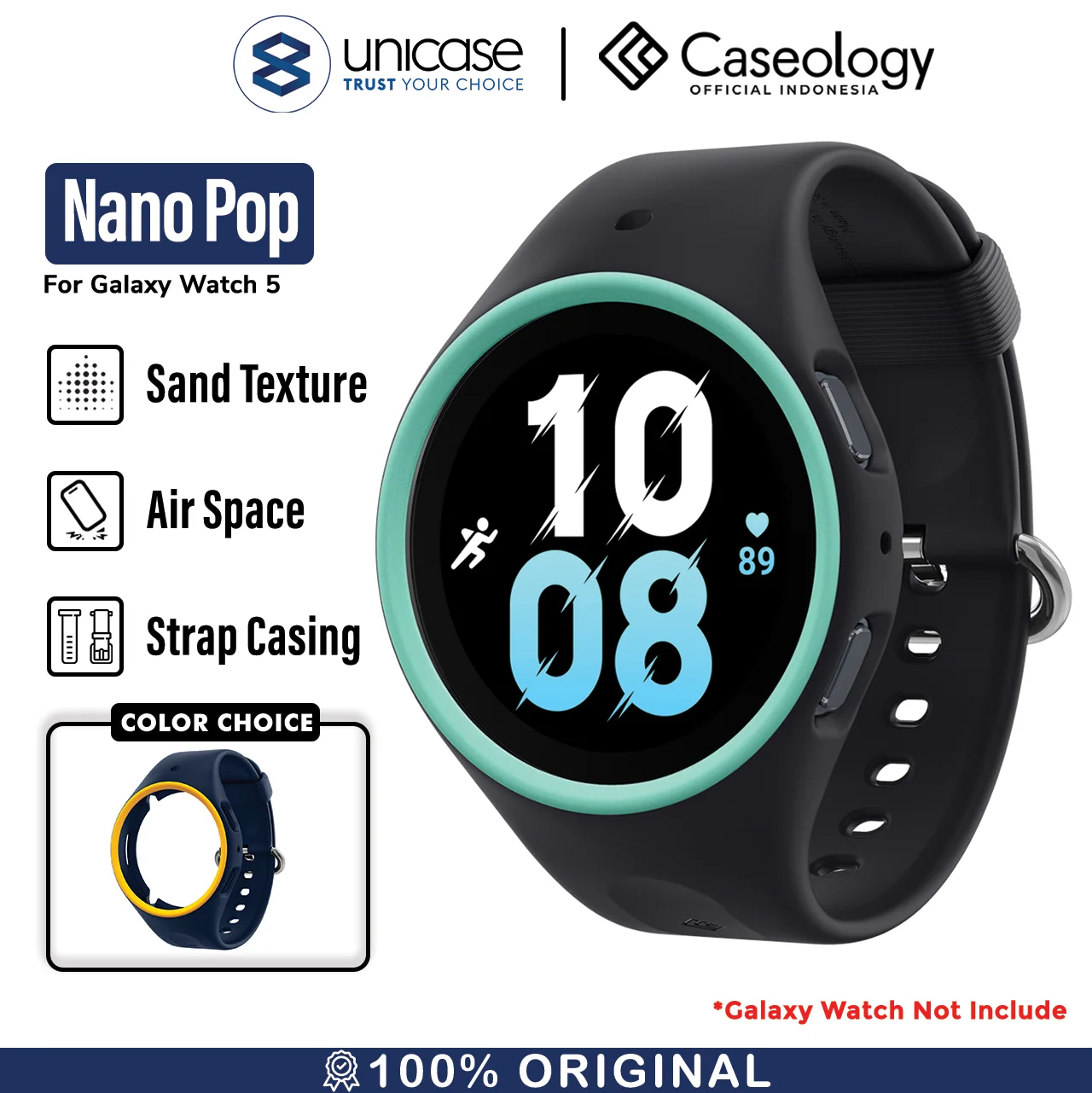 Case Strap Galaxy Watch 5 Pro/4 40/44/45mm Caseology Nano Pop Soft TPU