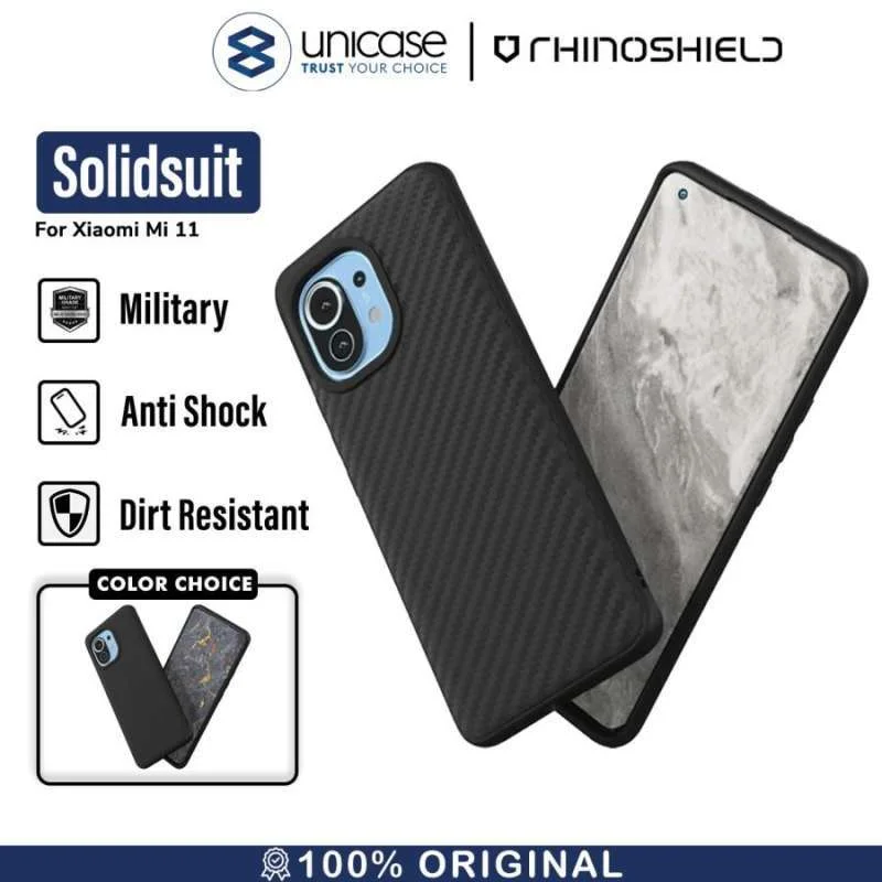 Case Xiaomi Mi 11 RhinoShield Solidsuit Anti Crack Carbon Hybrid Casing