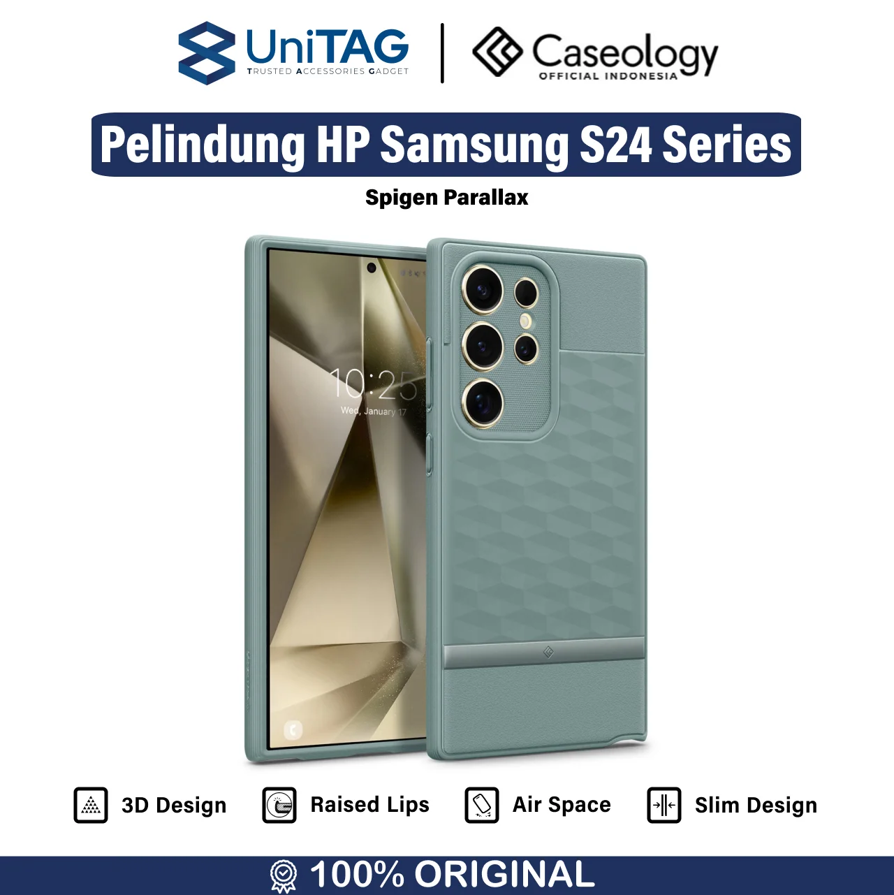Case Samsung Galaxy S24 Ultra Plus Caseology Parallax 3D Shockproof