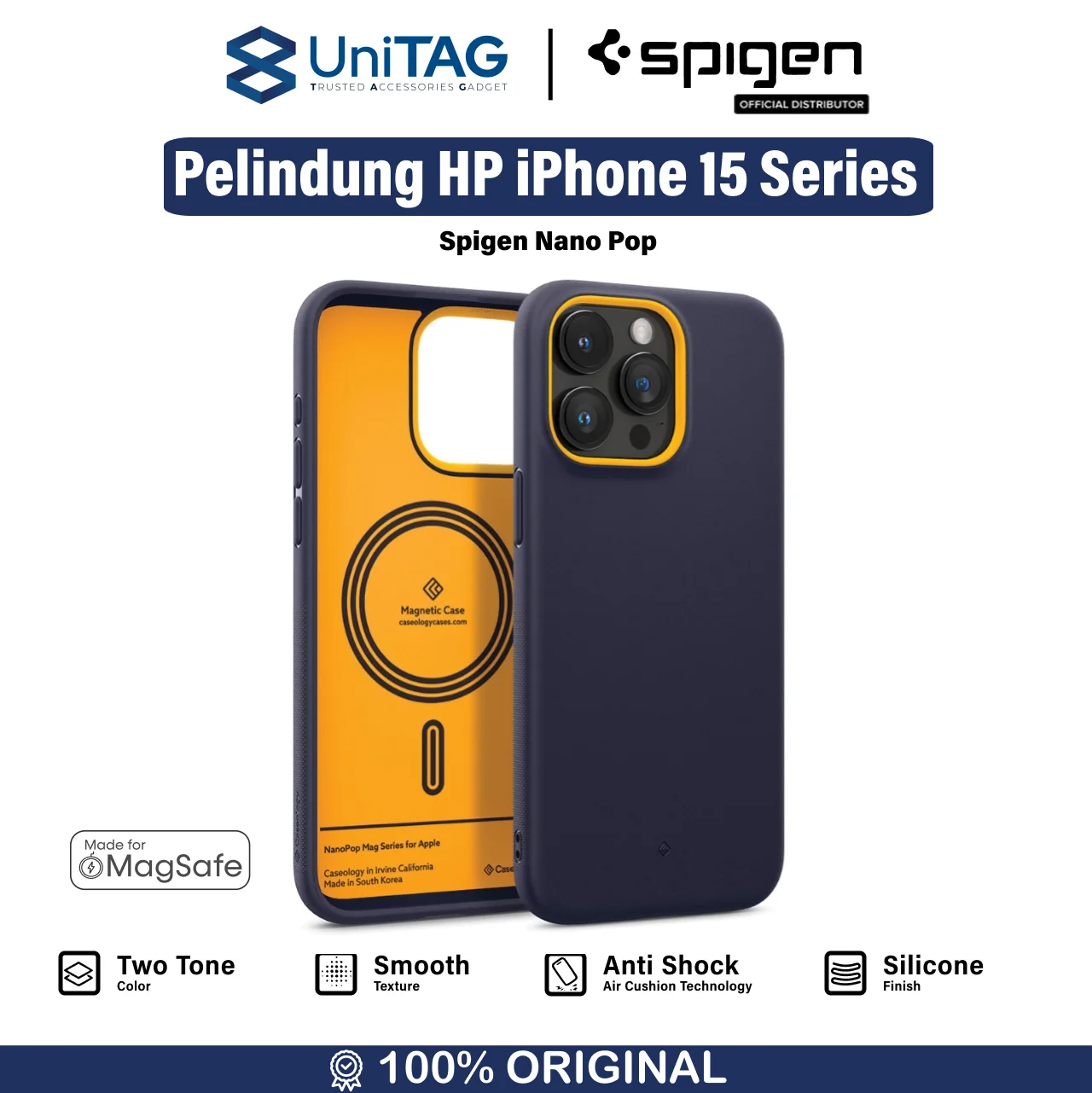 Case iPhone 15 Pro Max Plus Caseology Nano Pop MagSafe Matte Casing