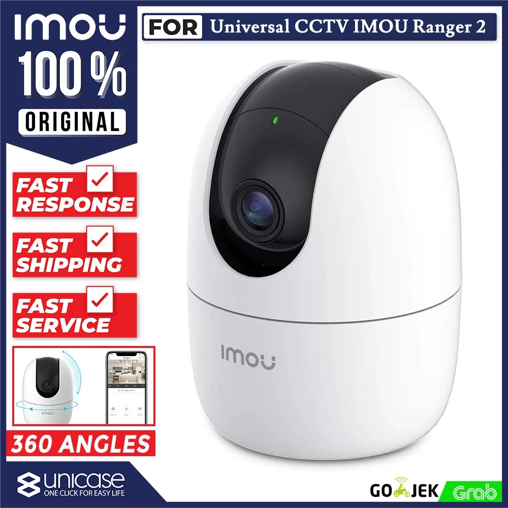 CCTV Indoor Imou Ranger 2 Security Camera 360 1080p 1440p Night Vision
