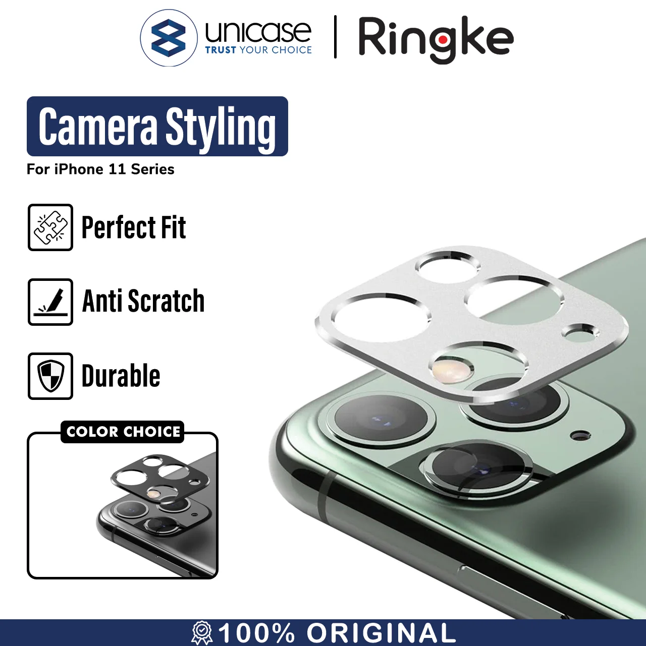 Lens Protector Camera iPhone 11 Pro / Max / 11 Ringke Pelindung Kamera
