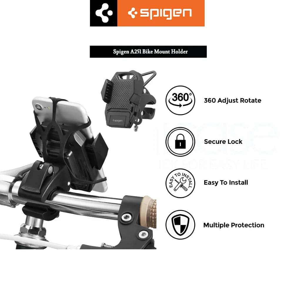 Phone Holder Sepeda Spigen A251 Holder Sepeda Motor HP Bike Mount