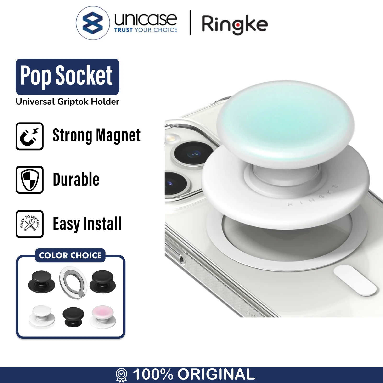 Pop Socket Magnetic Ringke Griptok Ring Magsafe Phone Stand Holder HP