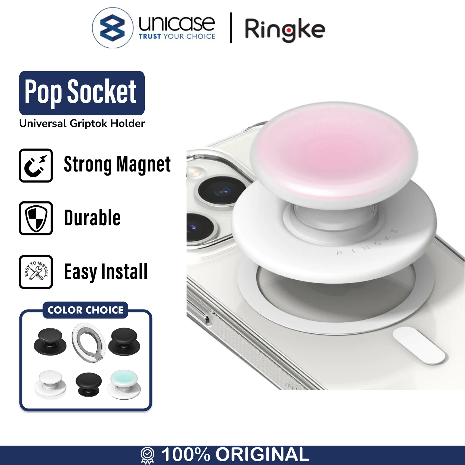 Pop Socket Magnetic Ringke Griptok Ring Magsafe Phone Stand Holder HP
