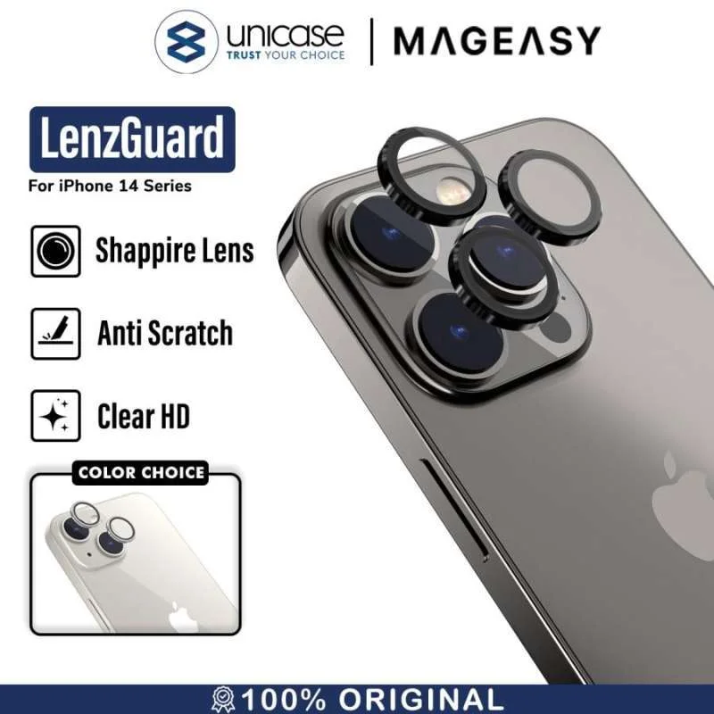 Ring Camera iPhone 14 Pro Max Plus MagEasy Lenzguard Tempered Glass 9H