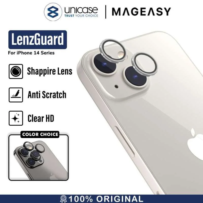 Ring Camera iPhone 14 Pro Max Plus MagEasy Lenzguard Tempered Glass 9H