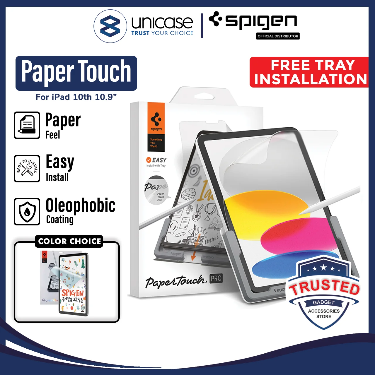 Screen Protector iPad 10 10.9 2022 Spigen Paper Touch Pro Matte Film
