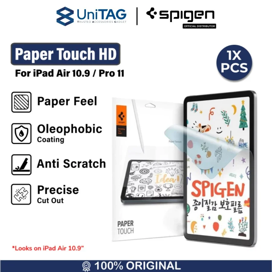 Screen Protector iPad Air 4/ 5 10.9 Pro 11 Spigen Paperlike FC Film