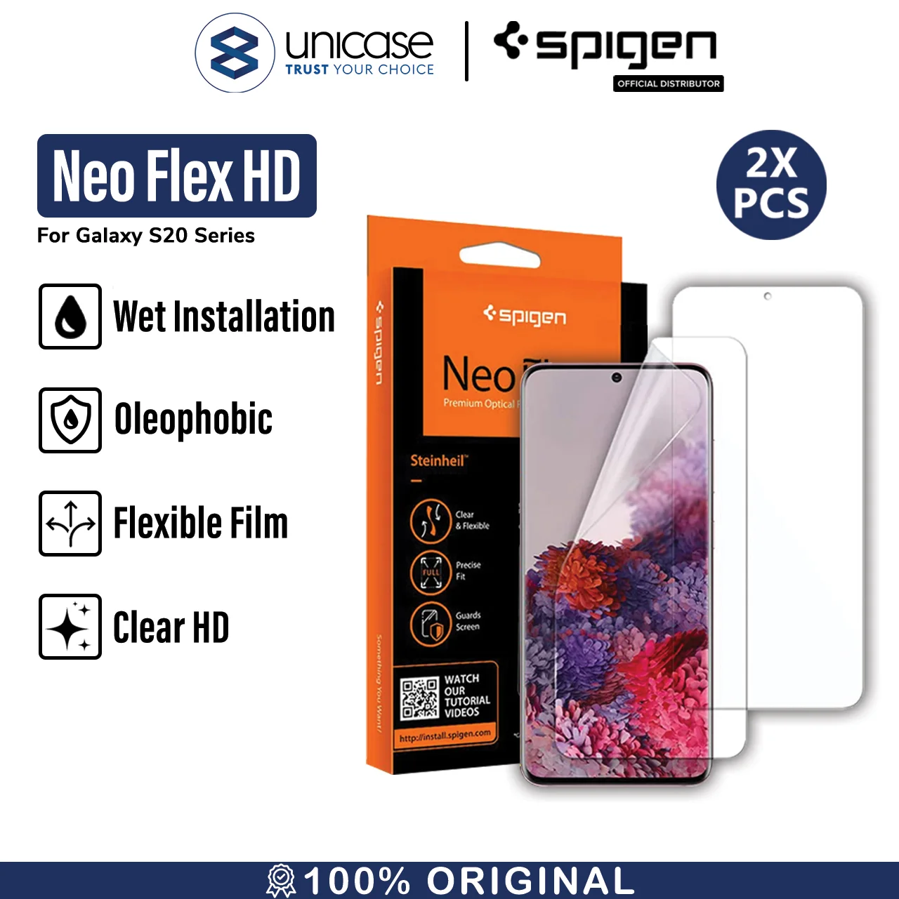 Screen Protector Samsung Galaxy S20 / Ultra / Plus Spigen Neo Flex