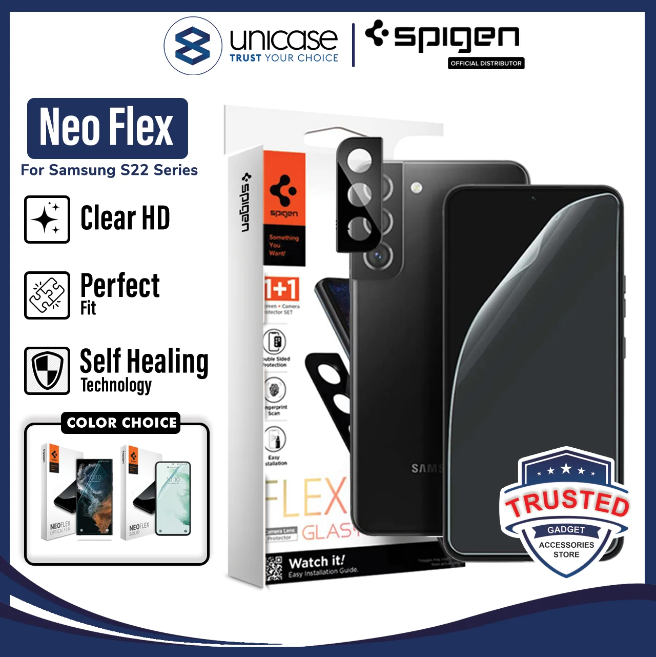 Screen Protector Samsung Galaxy S22 Ultra Plus Spigen Neo Flex Film
