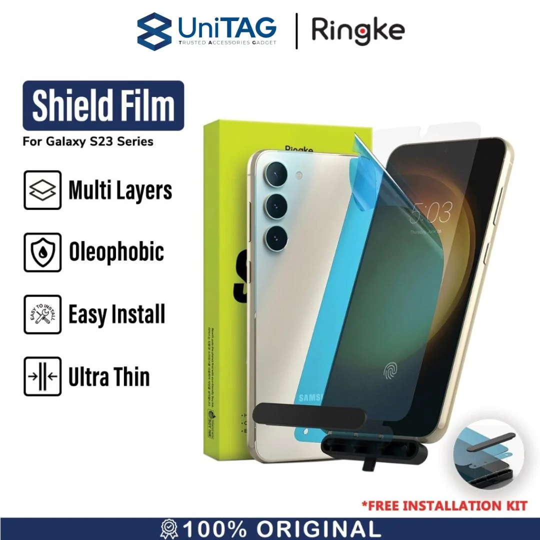 Screen Protector Samsung Galaxy S23 Ultra Plus Ringke Silk Shield Film
