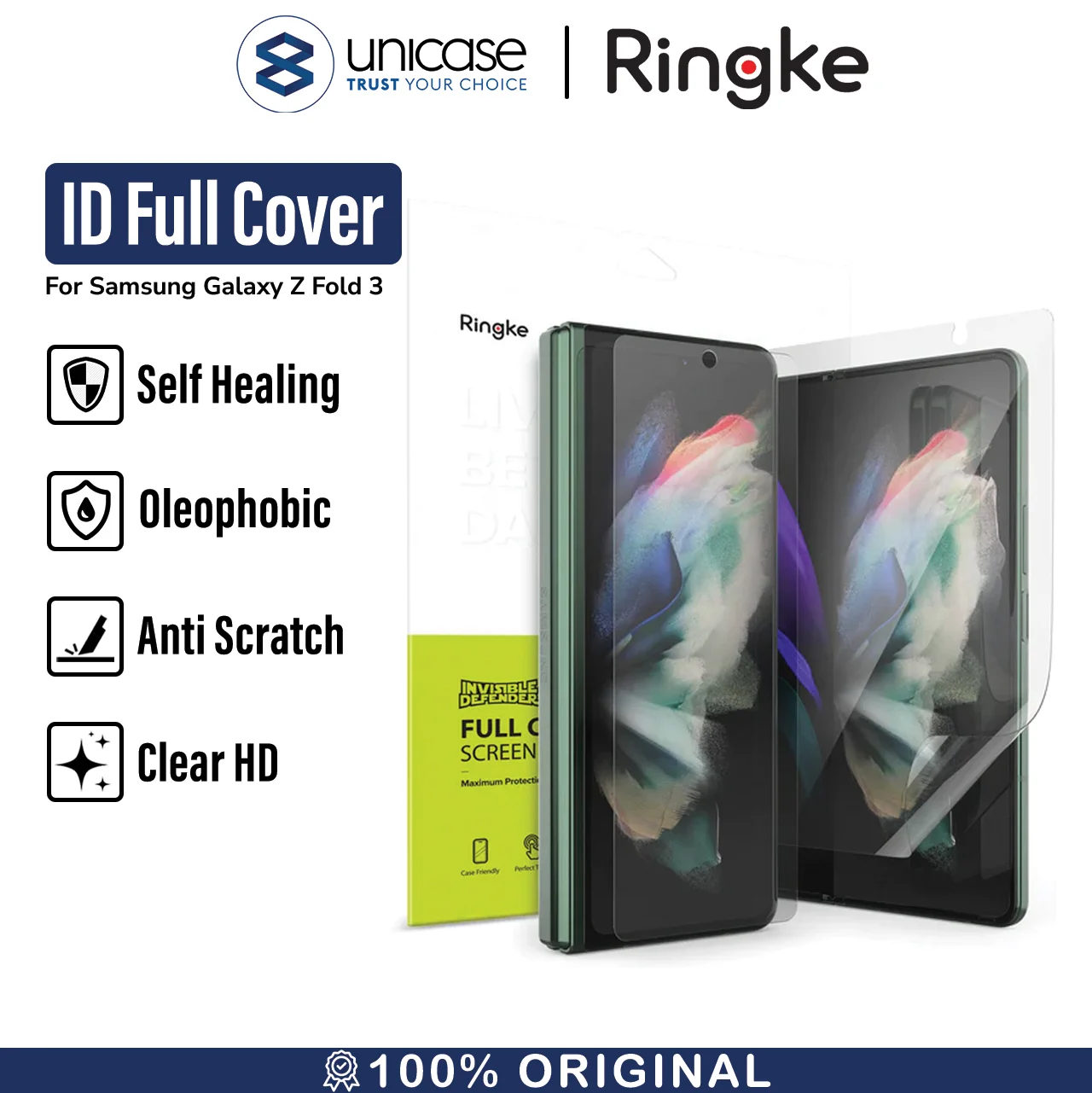Screen Protector Samsung Galaxy Z Fold 3 Ringke ID Full Cover Film
