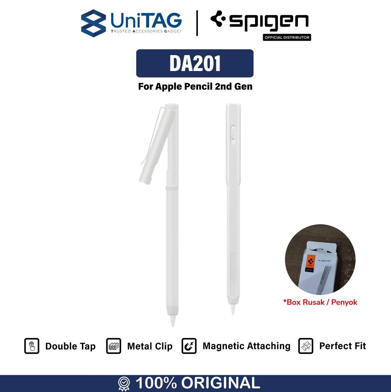 Spigen Apple Pencil (2nd Gen) Case DA201 - White ACS05857-1