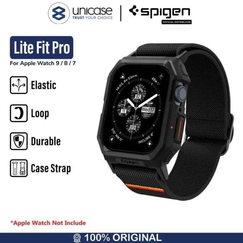 Strap Case Apple Watch 9/8/7 45/41mm Spigen Lite Fit Pro Nylon Loop