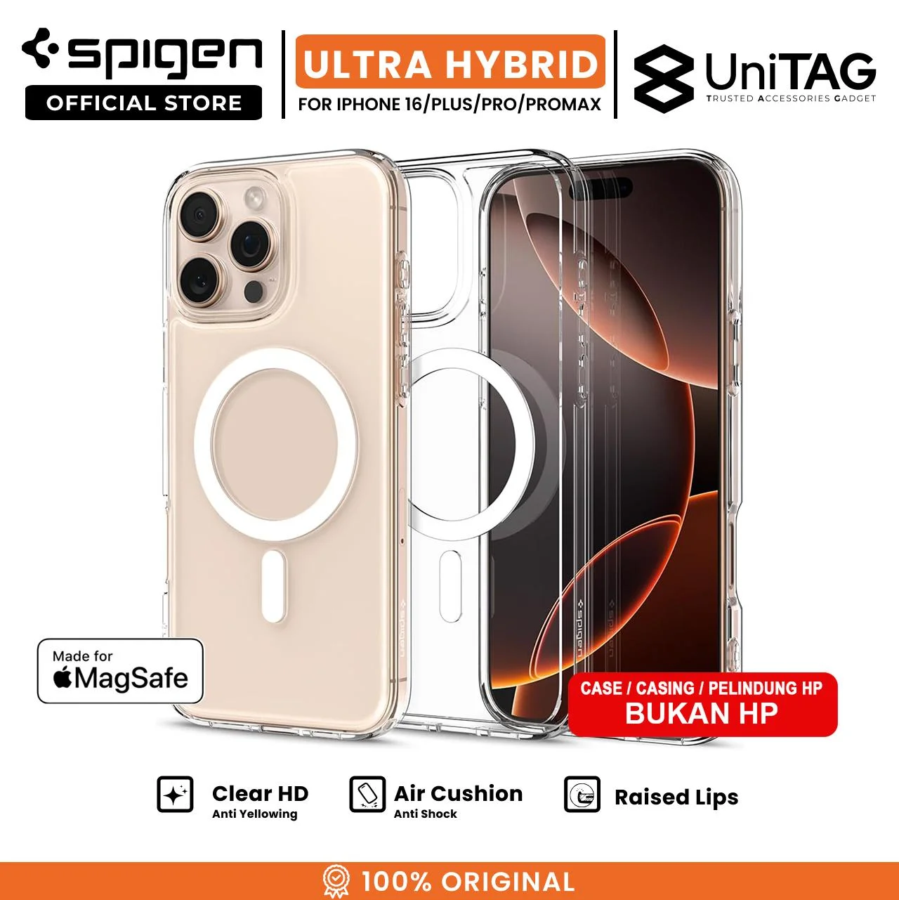 SPIGEN Case For iPhone 16 Pro Max Plus Ultra Hybrid T MagFit MagSafe Anti Crack Camera Control Casing
