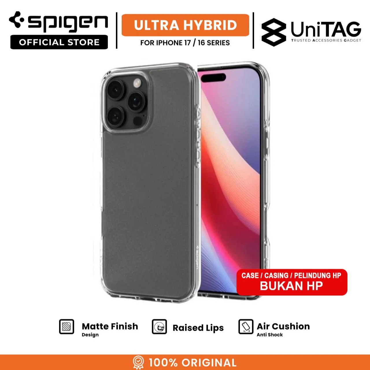 SPIGEN Case for iPhone 17 16 Pro Max Plus Air Ultra Hybrid MagFit Magsafe Clear Matte Slim Anti Crack Shock Casing