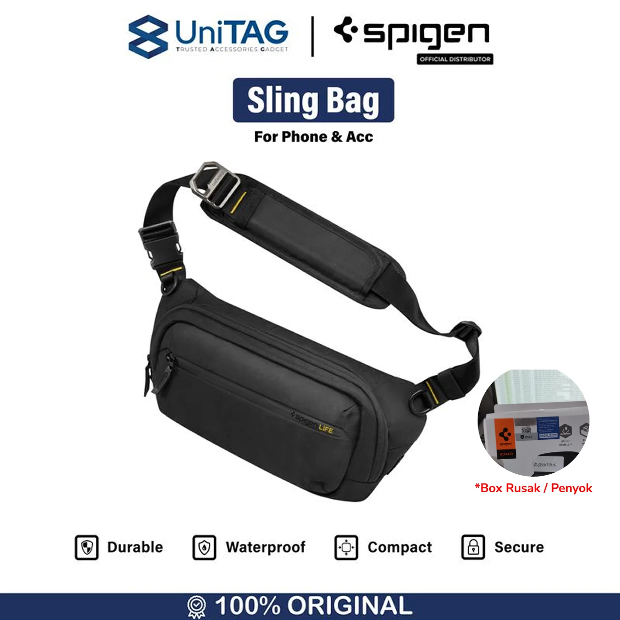 Spigen Cross Bag for Mobile Klasden - Black KD400 AFA07132-1