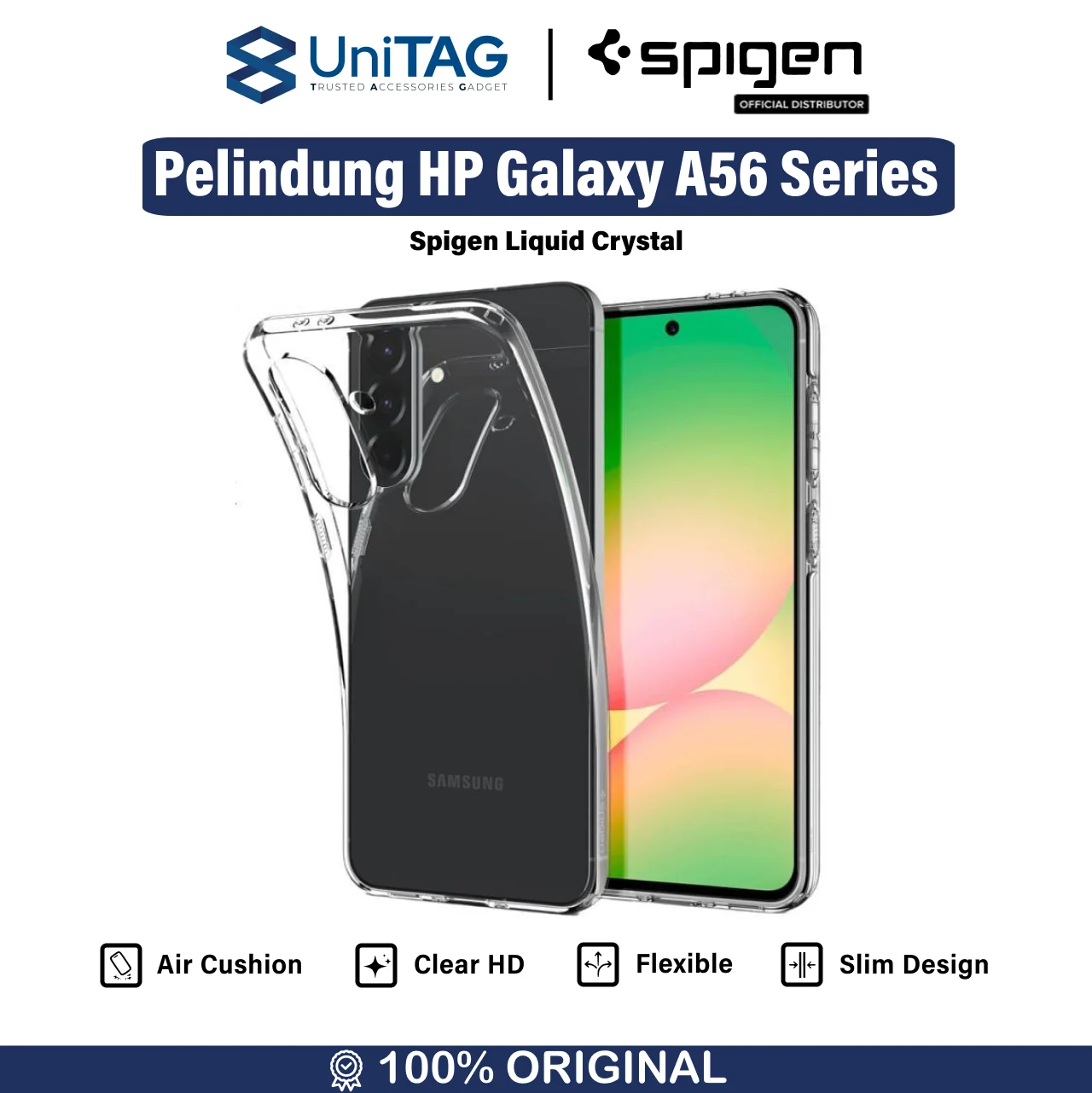 Spigen Galaxy A56 5G Case Liquid Crystal - Crystal Clear ACS09296-1