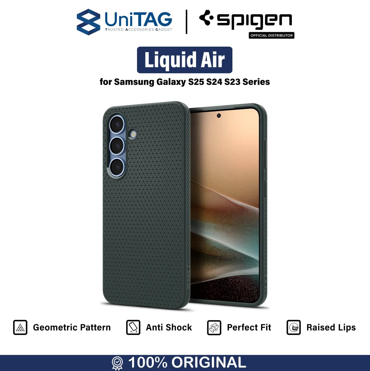 Case Samsung Galaxy S23 Ultra Plus Spigen Liquid Air Soft Cover Casing