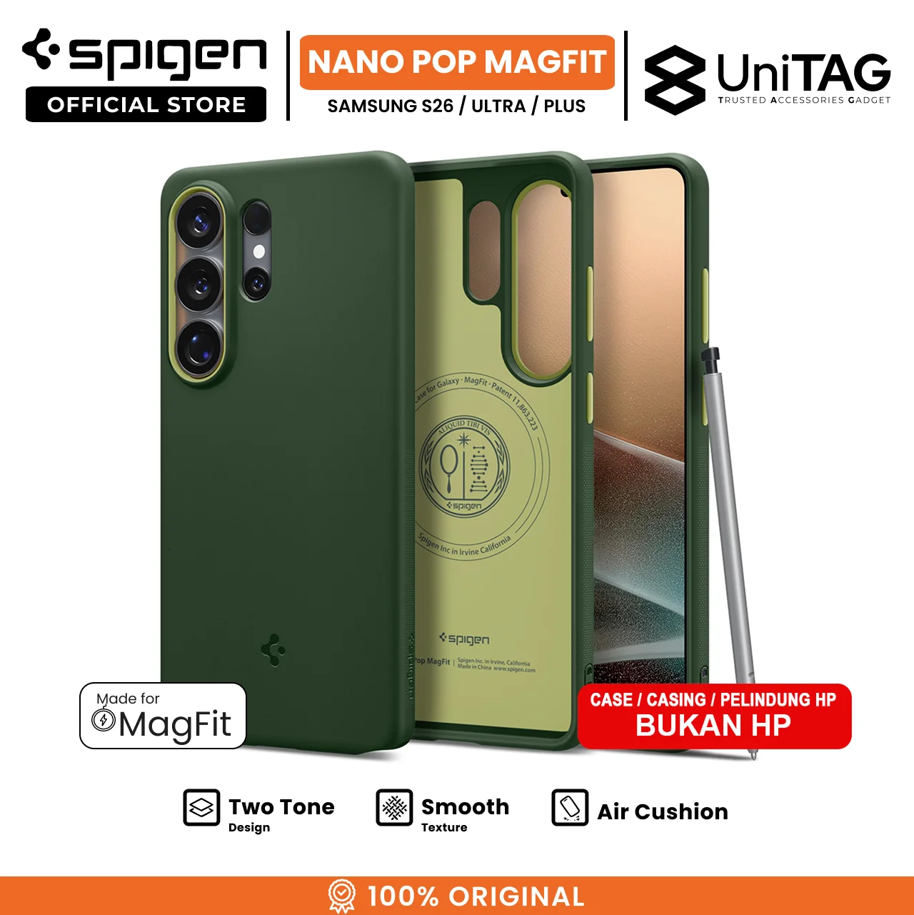 SPIGEN Case for Samsung S26 Ultra Plus Nano Pop MagFit Soft Matte Dual Tone Casing