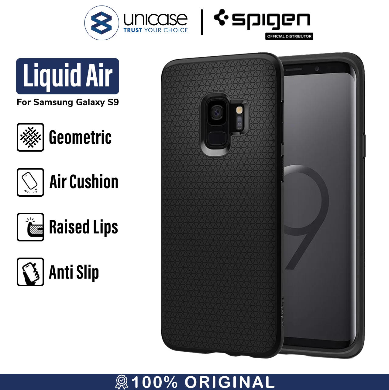 Spigen Galaxy S9 Case Liquid Air ORIGINAL Casing
