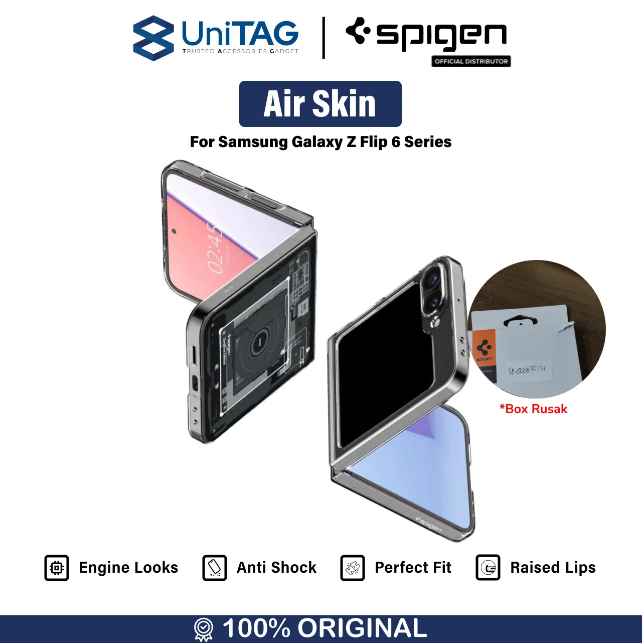 Spigen Galaxy Z Flip 6 Case Air Skin Zero One - ACS07837-1