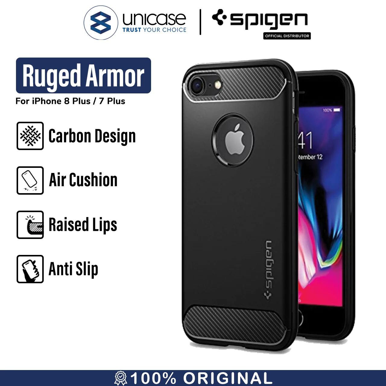 Spigen iPhone 7 Plus / 8 Plus Case Rugged Armor