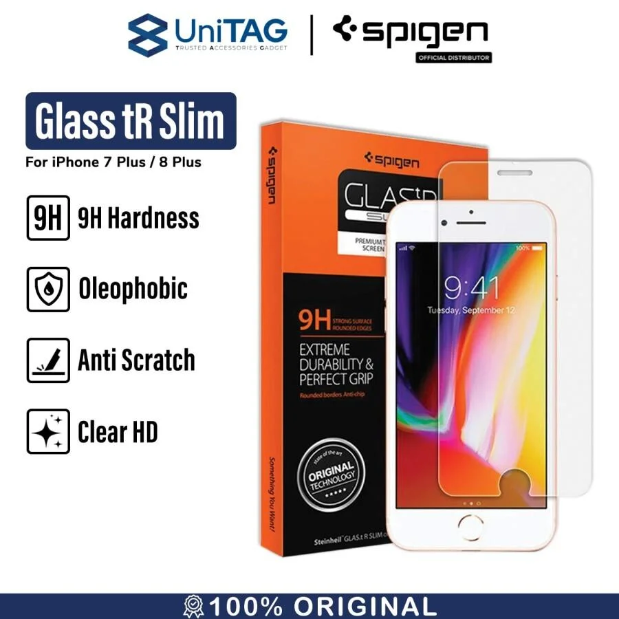 Spigen iPhone 7 Plus / 8 Plus Tempered Glass GLAS.tR SLIM HD