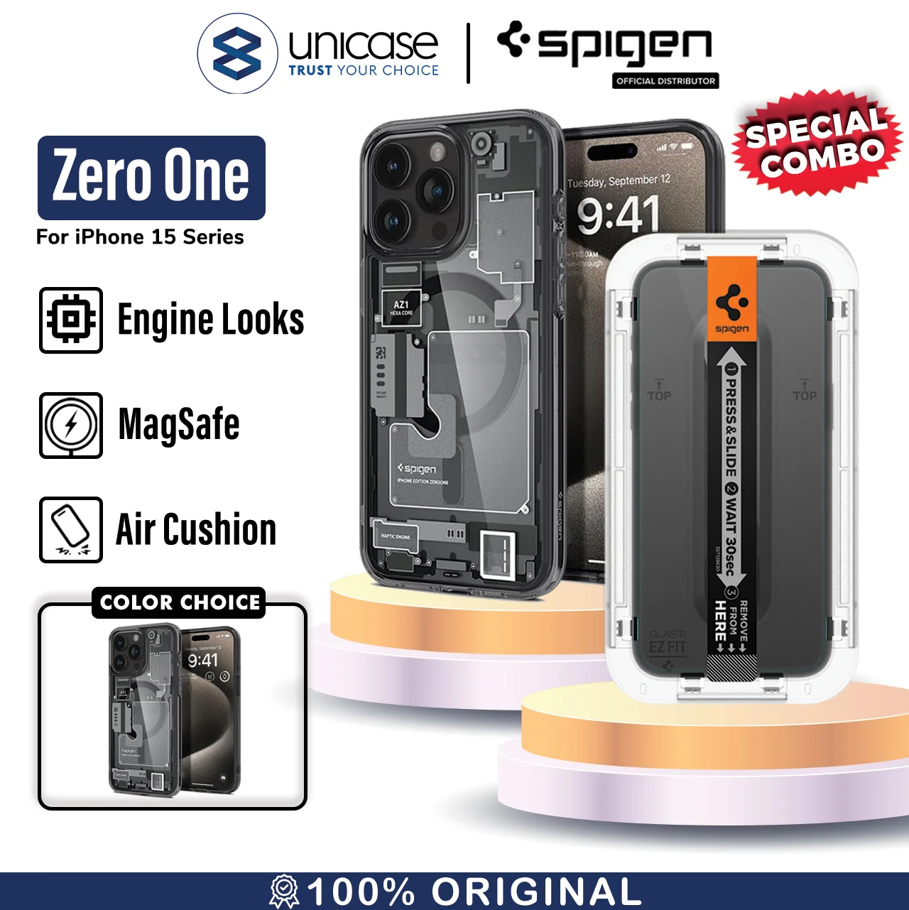SPIGEN Zero OneBlack+EZFit 15 Pro Max 2