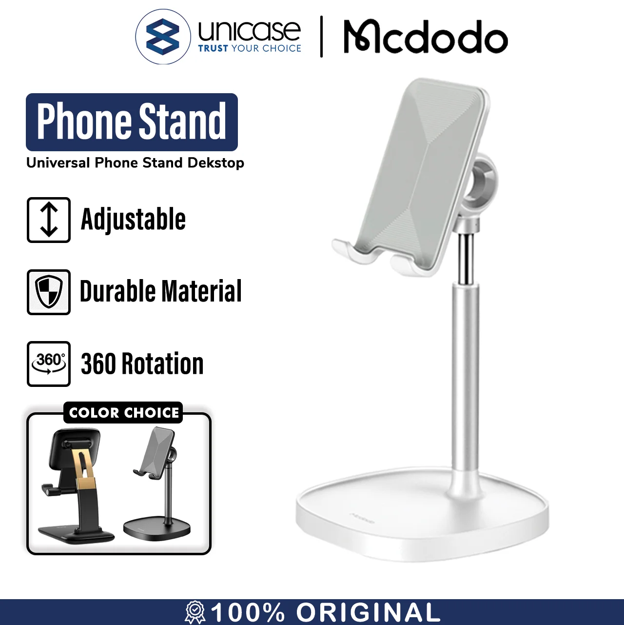 Stand Holder Handphone / Tablet MCDODO Dudukan Desktop Universal