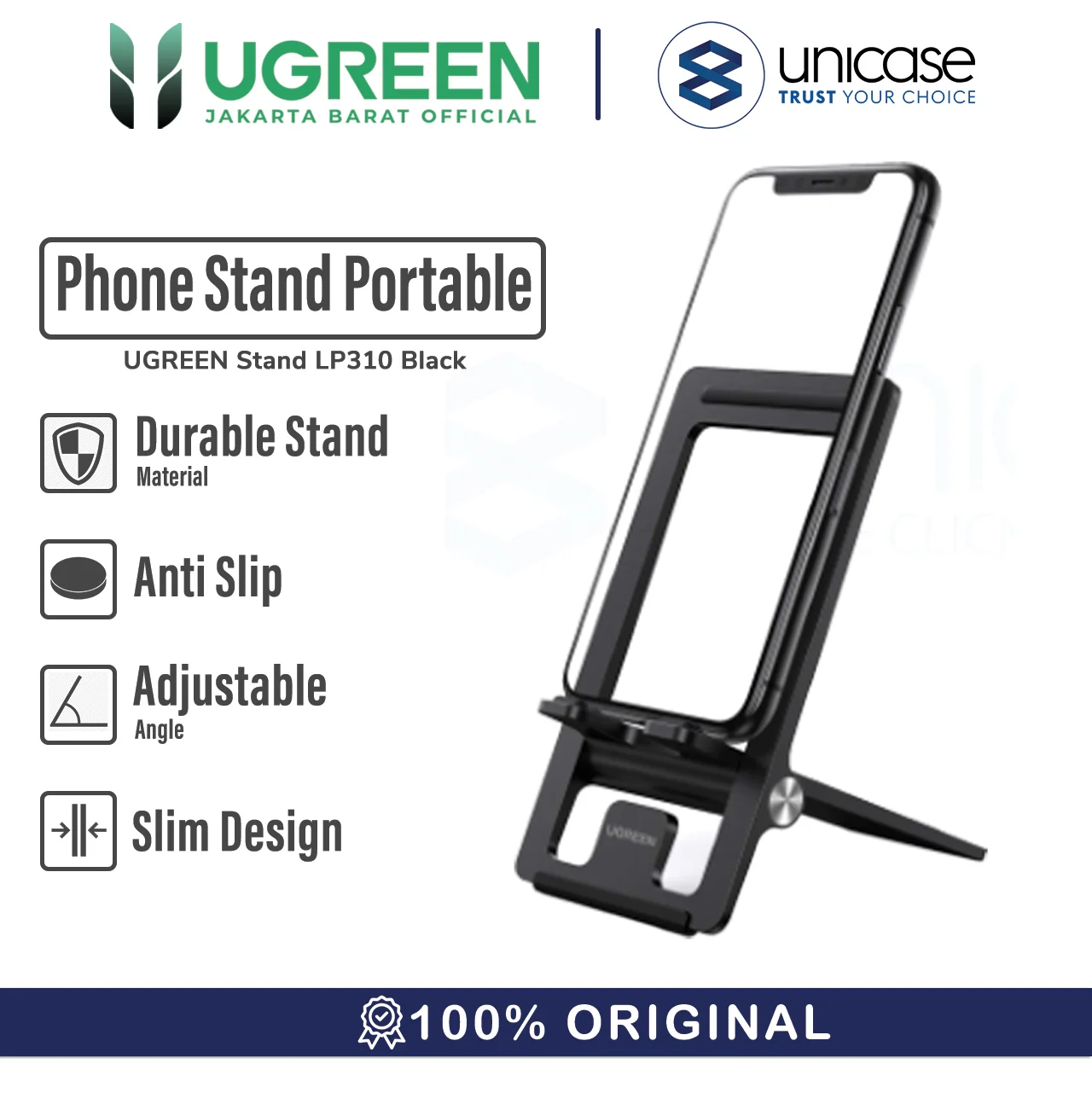 Stand Holder Handphone / Tablet UGREEN Dudukan Stand Mini Portable