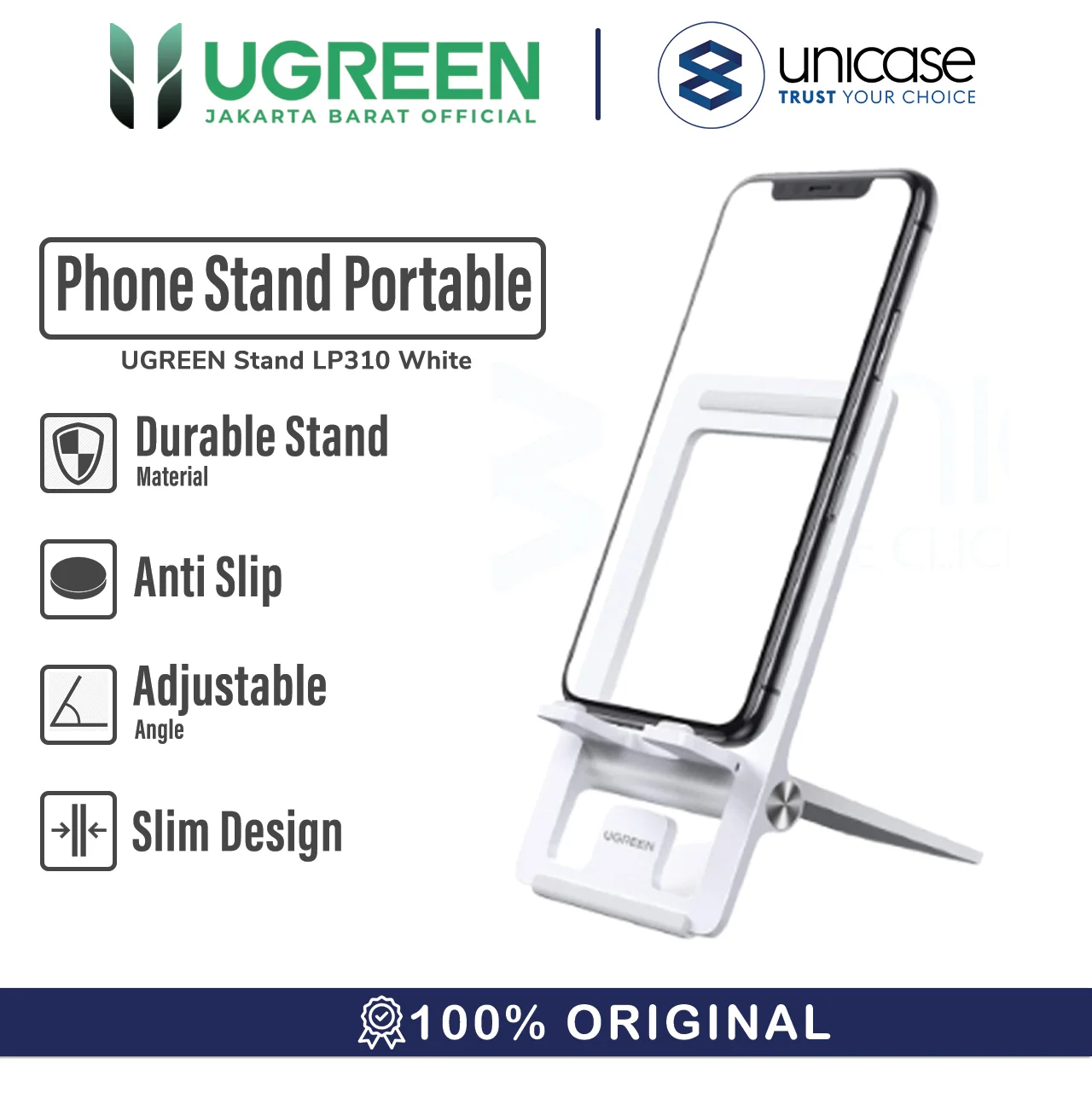 Stand Holder Handphone / Tablet UGREEN Dudukan Stand Mini Portable