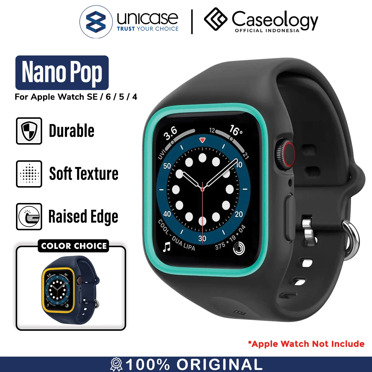 Strap Apple Watch 44mm / 40mm Caseology Nano Pop SoftCase Slicone Band