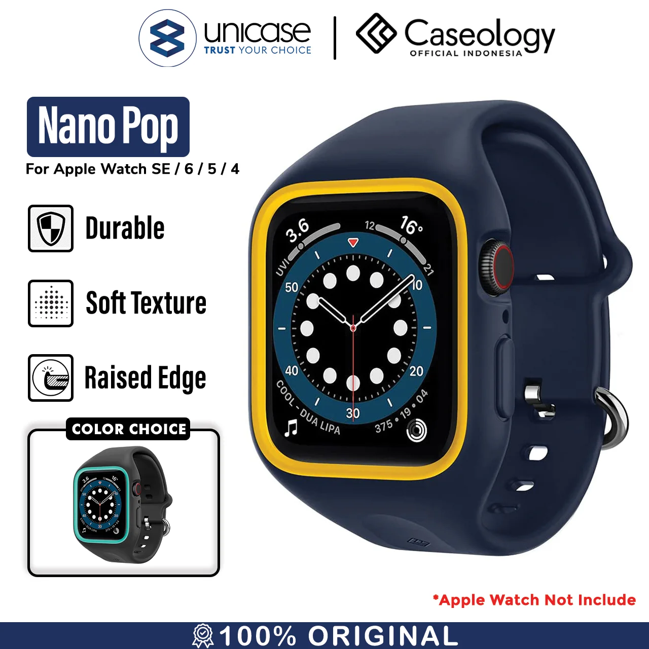Strap Apple Watch 44mm / 40mm Caseology Nano Pop SoftCase Slicone Band