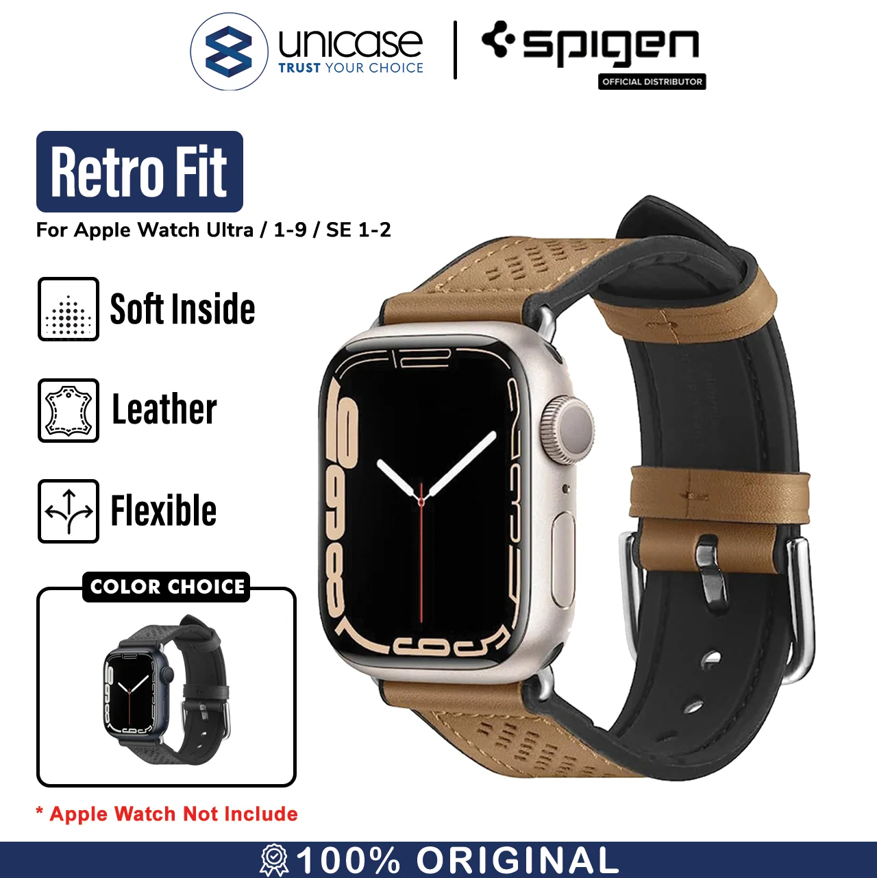 Strap Apple Watch Ultra 2 9/8/7/SE 49/45/44/41mm Spigen RetroFit Band