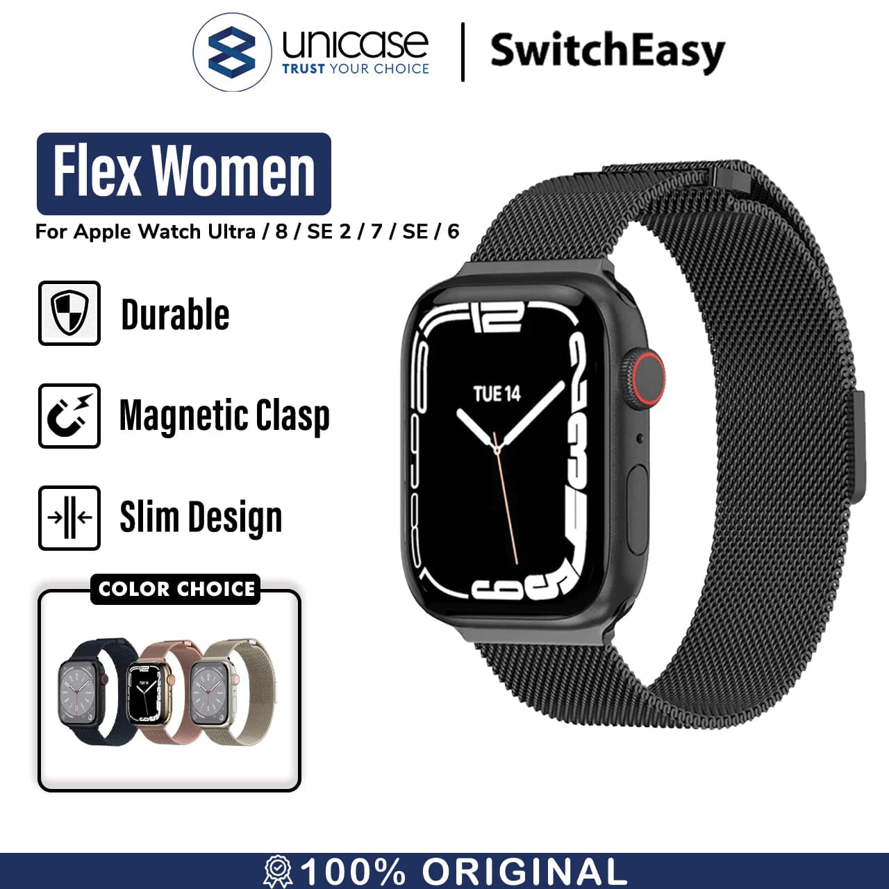 Strap Apple Watch Ultra 2 9/8/7/SE 49/45/44/41mm Switcheasy Mesh Band
