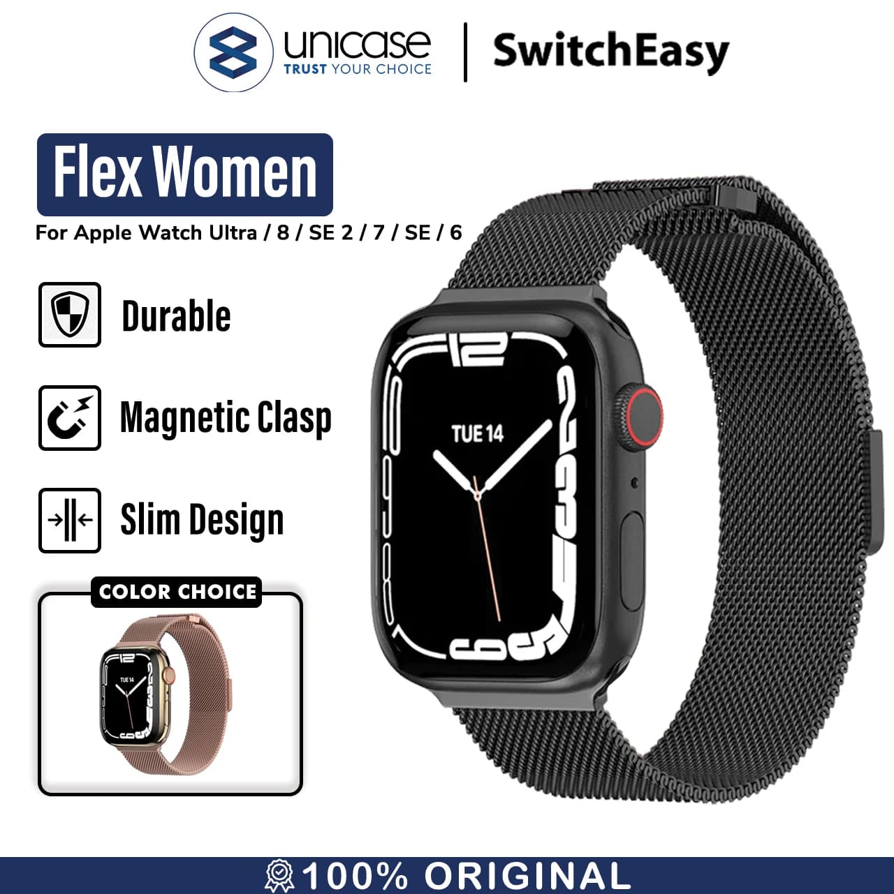 Strap Apple Watch Ultra 2 9/8/7/SE 49/45/44/41mm Switcheasy Mesh Band