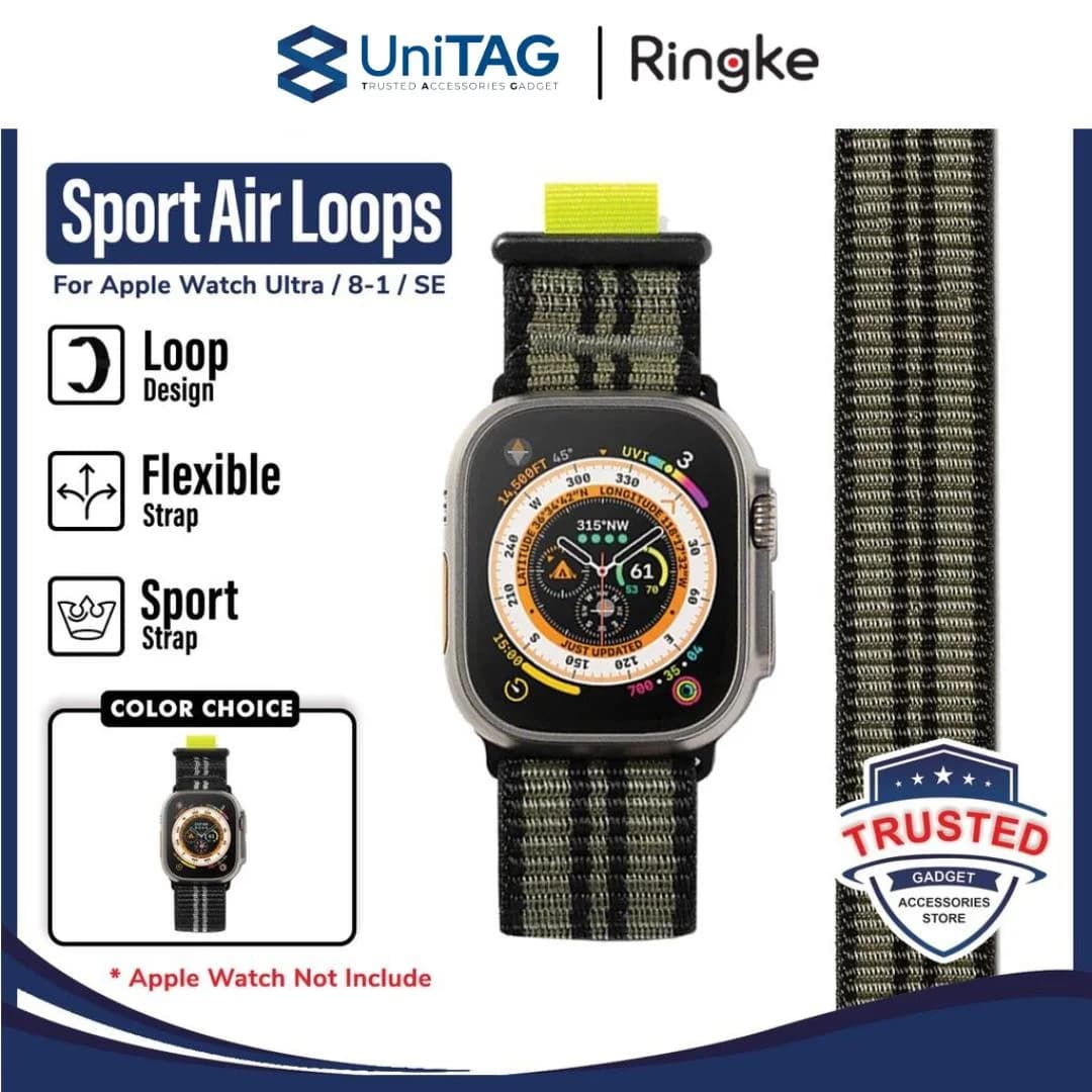 Strap Apple Watch Ultra 8/7 49/45/44/41mm Ringke Sport Air Loop Band