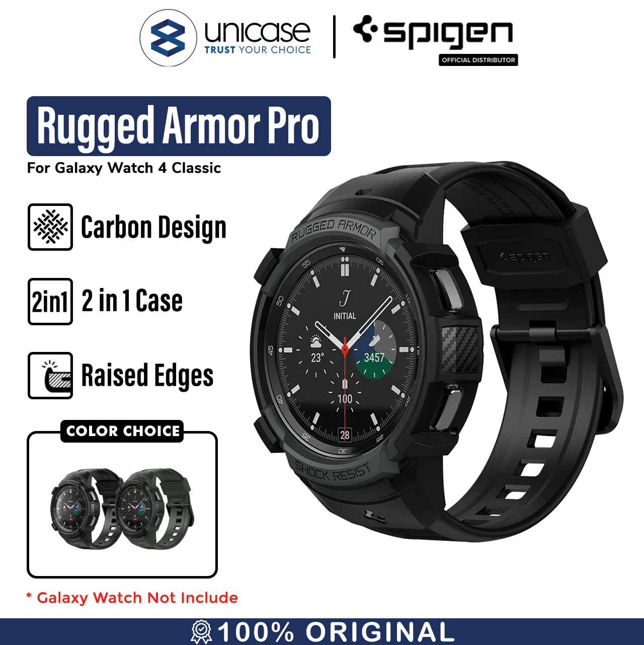 Strap /Case Galaxy Watch 4 Classic 46mm /42mm Spigen Rugged Armor Soft